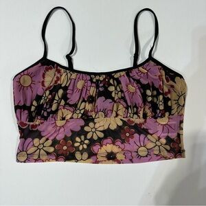Shein floral crop top size XL